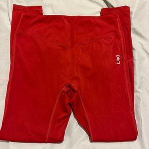 Laki red leggings